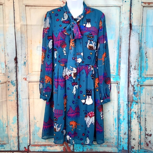 ModCloth Circus Themed Mini Dress - Picture 2 of 8